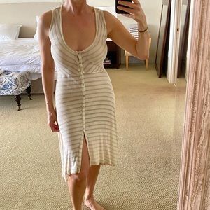 Anthropologie striped dress XS